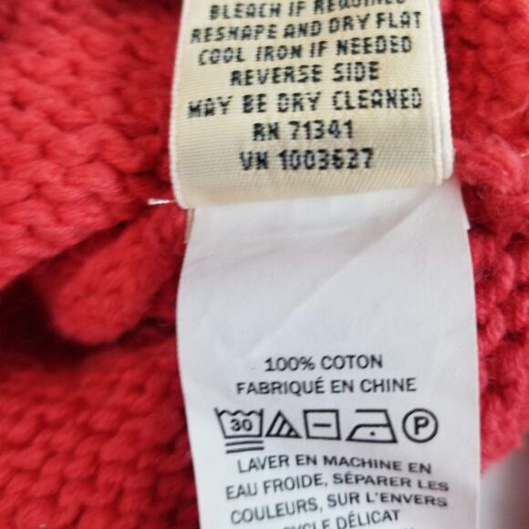 L.L.Bean Sweater Womens XS Pink Turtleneck Roll Neck Raglan Knit Pullover - Picture 6 of 9